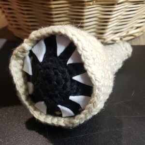 Handmade Crochet Sandworm - 7½" Handmade By Homespun Utopia